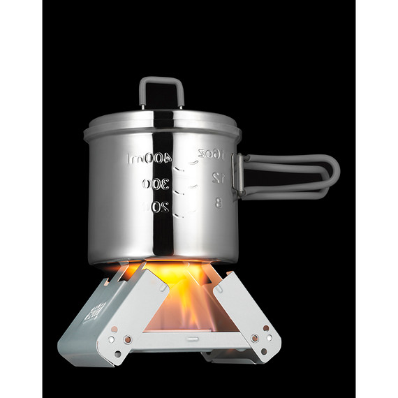 Pocket stove M, Esbit, RVS, met 2x27GR solid fuel, doos Pocket stove M, Esbit, RVS, met 2x27GR solid fuel, doos