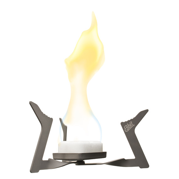 Brander,Esbit,solid fuel,titanium,inklapbaar,opbergtas