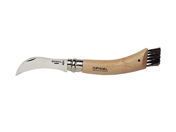 Couteau de poche champignon N°08, Opinel, Gourmets, acier inoxydable/hêtre