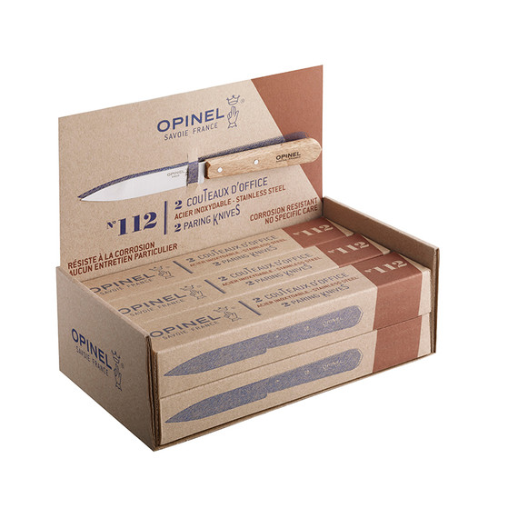 Display officemes N°112, Opinel Inox, 6x2 stuks, beuk