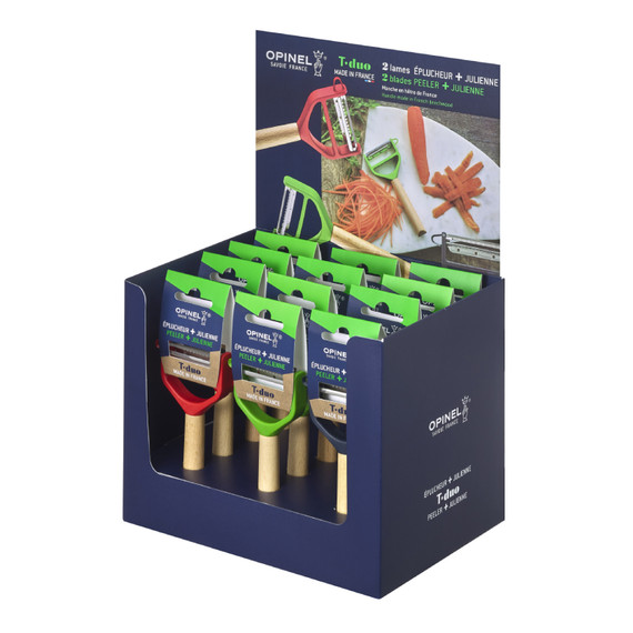 Dunschiller display 12x, Opinel, T-Duo Wood, doos