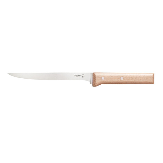 Couteau à filet N°121, Opinel Parallèle, acier inoxydable/bois, boîte