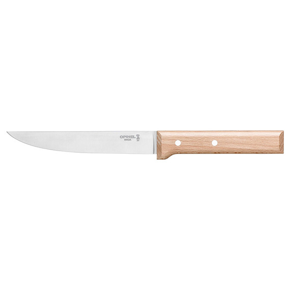 Couteau à découper N°120, Opinel Parallèle, acier inoxydable/bois, boîte