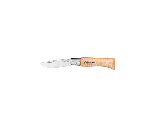 Couteau de poche N°03 Inox, Opinel Classic, acier inox/bois
