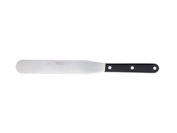 Spatel, Sabatier, rvs, zwart POM, skin Spatel, Sabatier, rvs, zwart POM, skin