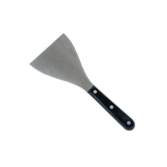 Plaatmes/schraper, Sabatier, rvs/zwartPOM, skin