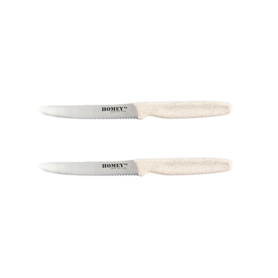 Multifunct. keukenmesje, Homey's, Mölti VITT, 11cm, 2 st, bl