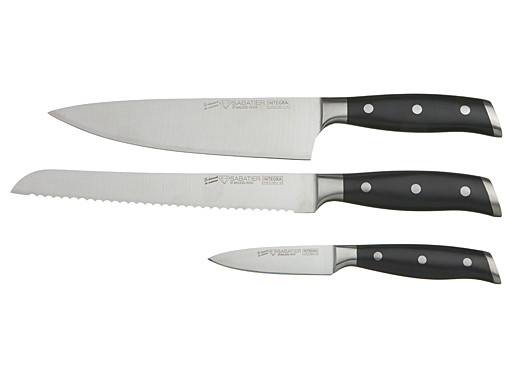 Messenset, Sabatier, Integra, 3-dlg, rvs/zwartPOM, doos