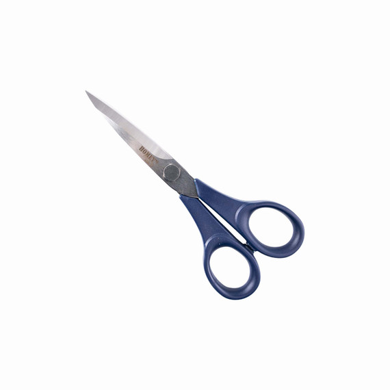 Naaischaar, Homey's Adile, rvs/blauw nylon, 15cm, kaart