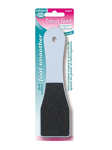 Eeltvijl, Trim, NeatFeet, witte kunststof, dubbel, blister