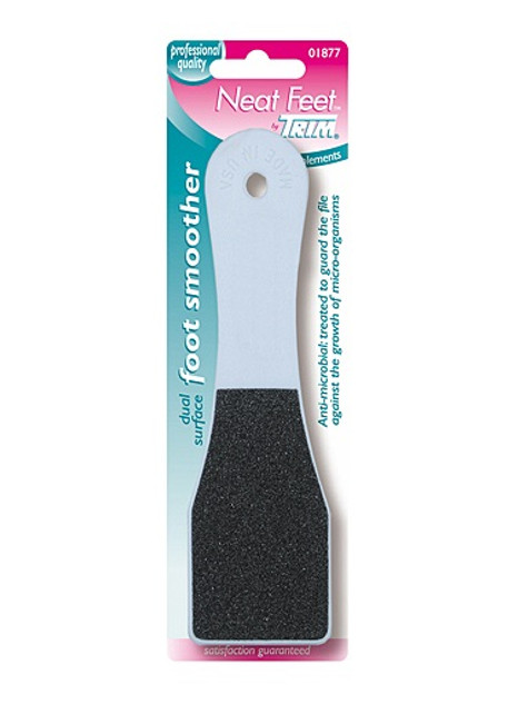 Eeltvijl, Trim, NeatFeet, witte kunststof, dubbel, blister