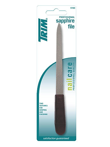 Lime à ongles, Trim, Professionnel, plastique saf/brun, blister