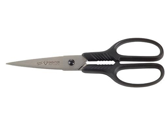 Ciseaux de cuisine, Sabatier, acier inoxydable, plastique noir, pochette Ciseaux de cuisine, Sabatier, acier inoxydable, plastique noir, pochette