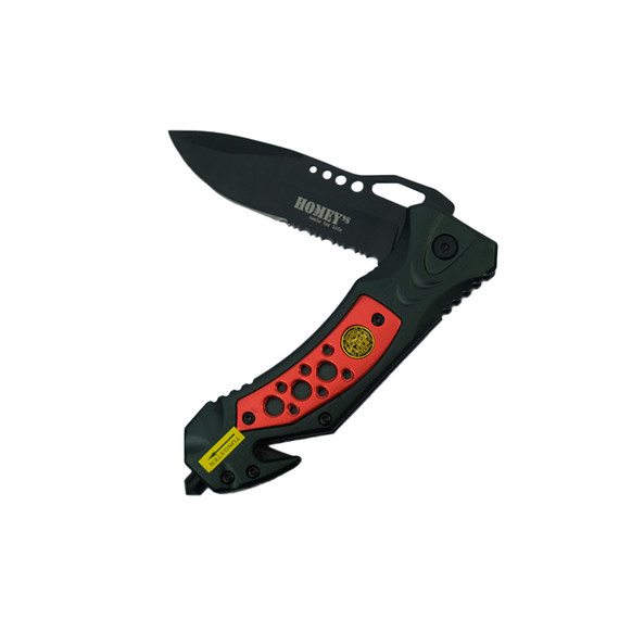 Zakmes, Homey's, Escape K1, RVS glasbreker, doos Zakmes, Homey's, Escape K1, RVS glasbreker, doos