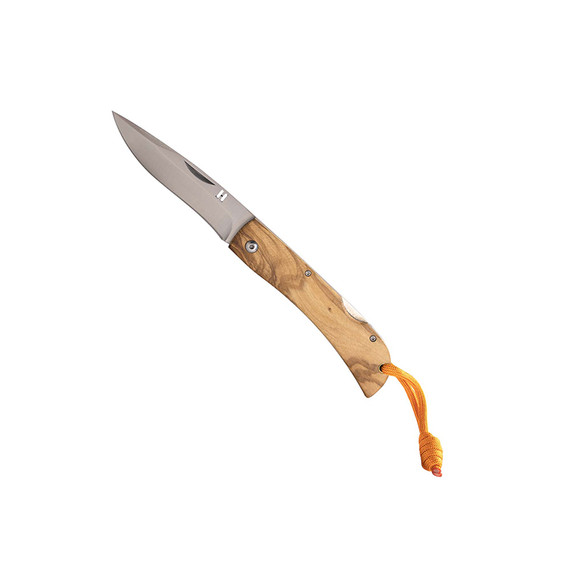 Couteau de poche, Homey's, EDC, Michael, acier inoxydable/bois d'olivier, boîte