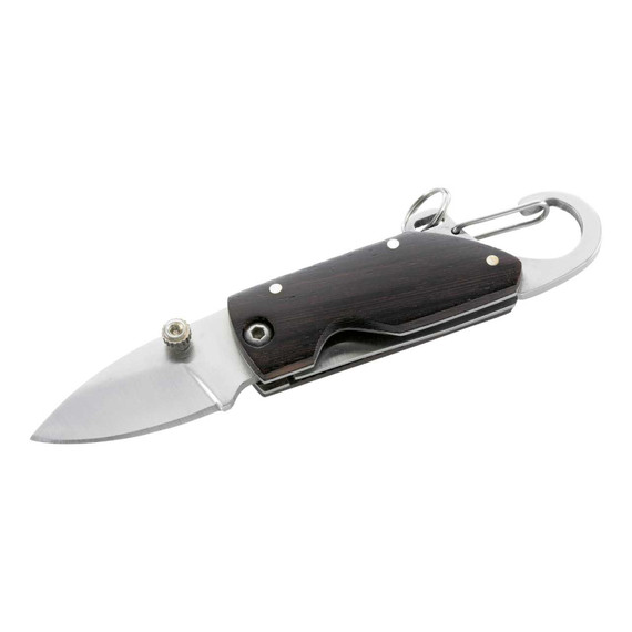 Mini-couteau de poche, Herbertz, mousqueton, acier inoxydable/Tagayasan, boîte