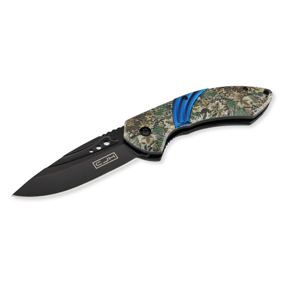 Reddingszakmes, Herbertz, CJH, Wood Camo, RVS/ABS, doos