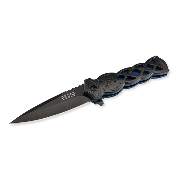 Couteau de poche, Herbertz, CJH, noir, acier inoxydable/ABS, boîte