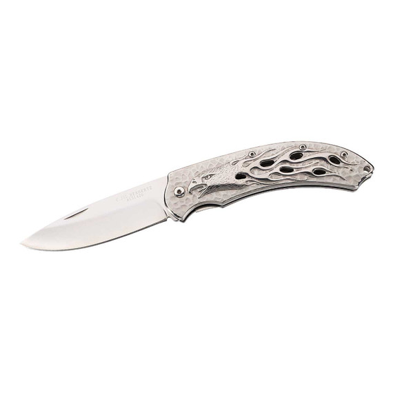 Zakmes, Herbertz, 3D Eagle, zilver, RVS/RVS, doos