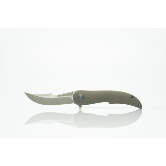 Couteau de poche,HEA,acier inoxydable/Ti gris
