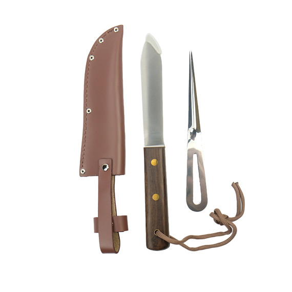 Bootmes, Homey's, Marler, K2, RVS/hout, priem & etui