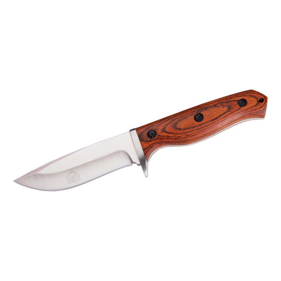 Couteau de chasse, PUMA TEC, acier inoxydable/bois de pakka, 11cm, boîte