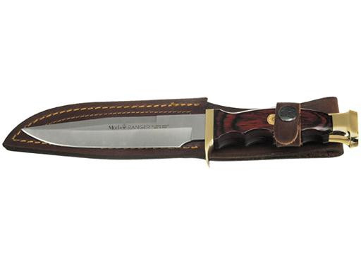 Jachtmes, Muela, RANGER-14R, RVS/Pakkahout, leren etui