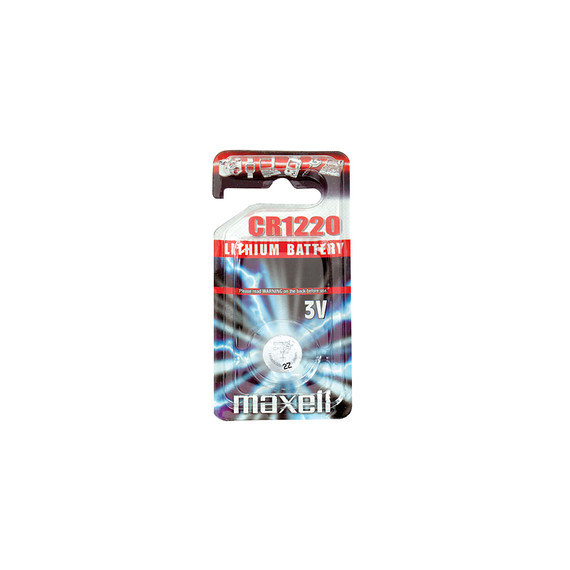 Knoopbatterij, Maxell, CR1220, Lithium, 3.0V, blister