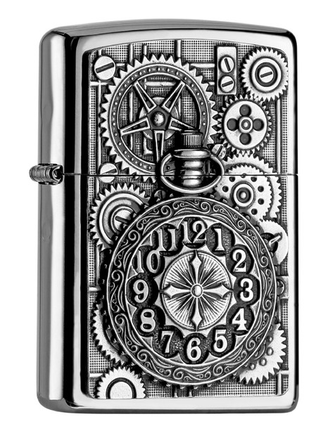 Aansteker,Zippo,UrbanStyle,PocketWatch&GearWheels,high polsh