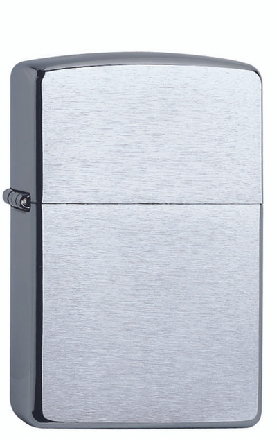 Aansteker,Zippo,Regular,Brushed Chrome,metaal,windbest.