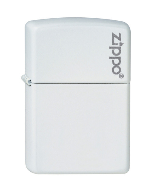 Aansteker,Zippo,Regular,White Matte Logo,metaal,windbest.