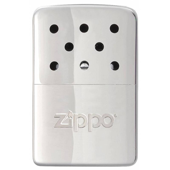 Handwarmer, Zippo, Chroom, 6 uur, navulbaar, kaart