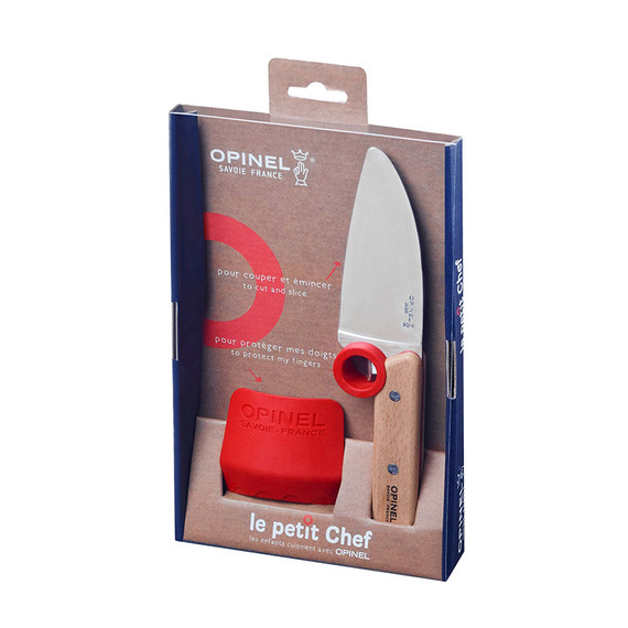 Set de cuisine pour enfant, Opinel Le Petit Chef, 2 pièces, bois, boîte