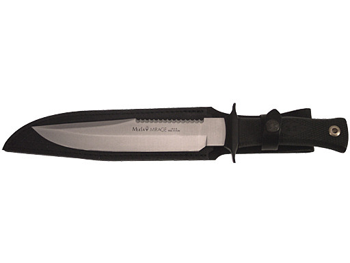 Couteau d'extérieur, Muela, MIRAGE-23, acier inoxydable/craton, étui en cuir noir