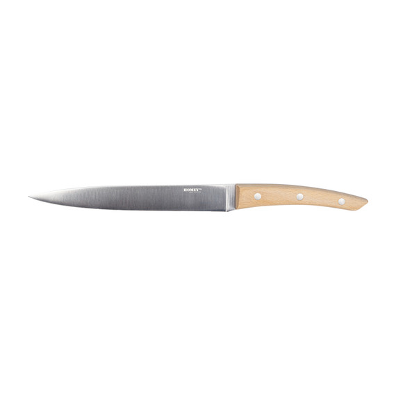 Couteau à viande, Homey's Bokträ, 20cm, acier inoxydable/hêtre, Boîte