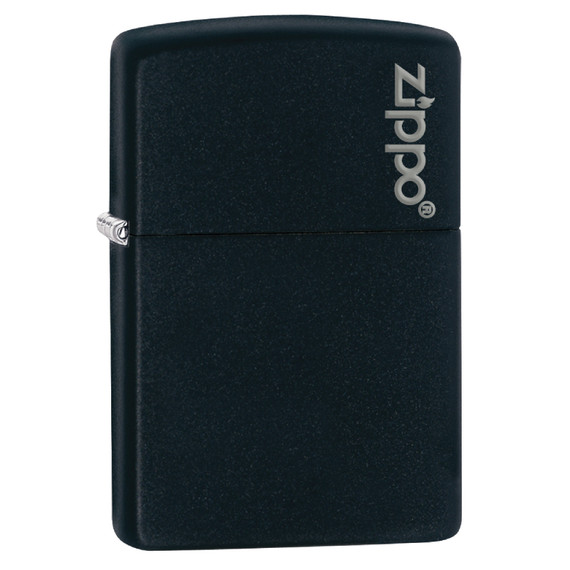 Briquet, Zippo, Logo classique, Noir mat, boîte
