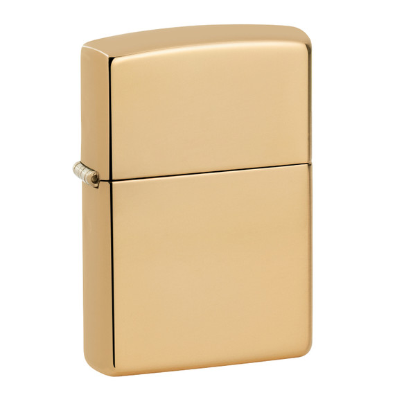 Aansteker, Zippo, Polished Brass, doos
