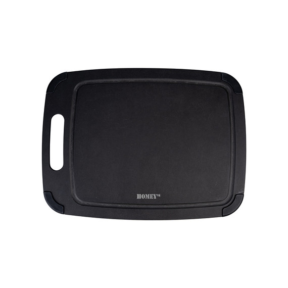 Snijplank, Homey's, zwart, houtvezel, 370x275mm, sleeve
