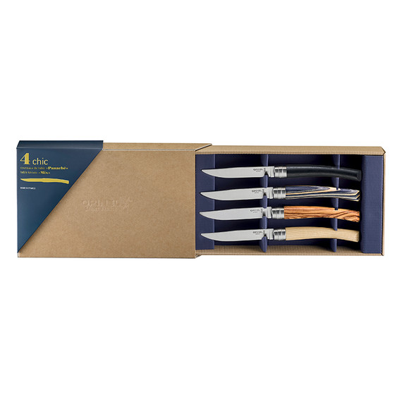 Set de couteaux de table 4 pièces, Opinel, Table Chic, Mix, boîte Set de couteaux de table 4 pièces, Opinel, Table Chic, Mix, boîte