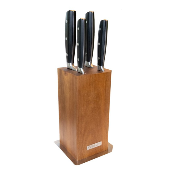 Messenblok, Diamant Sabatier, Alsace, 4-delig, Acacia, doos