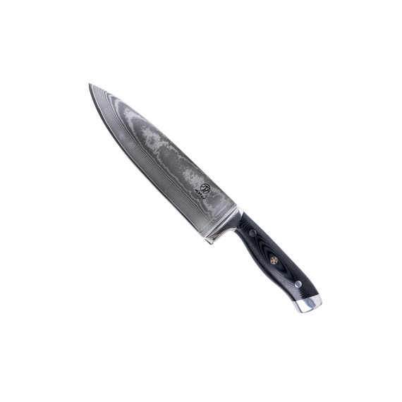Couteau de chef, HOMIZU, VG-10 Damast/G10, noir, boîte