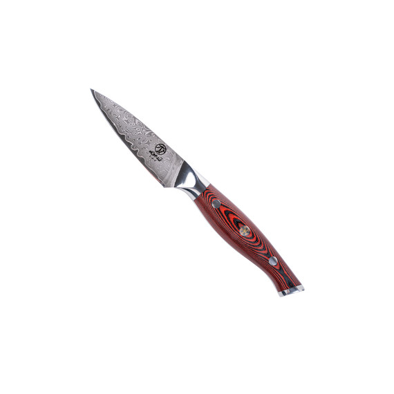Couteau d'office, HOMIZU, VG-10 Damas/G10, noir-rouge, boîte