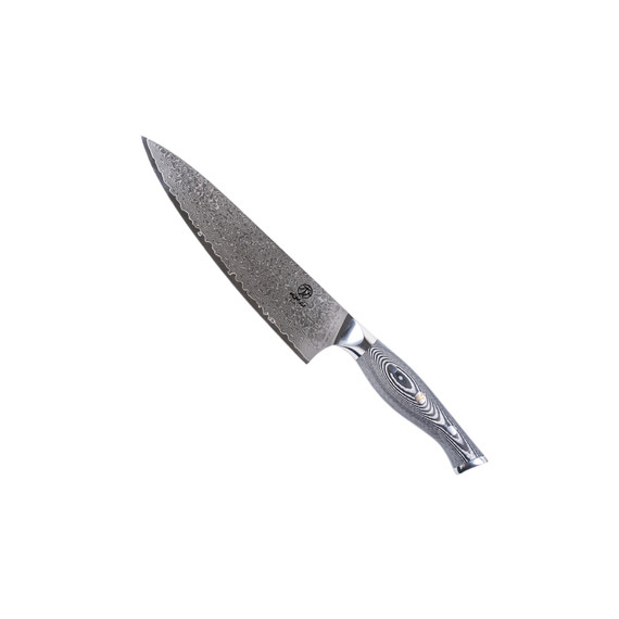 Couteau de chef, HOMIZU, VG-10 Damast/G10, noir et blanc, boîte