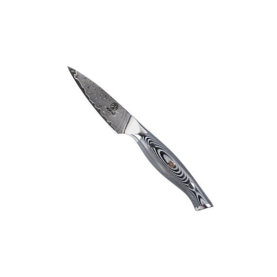 Couteau d'office, HOMIZU, VG-10 Damast/G10, noir et blanc, boîte