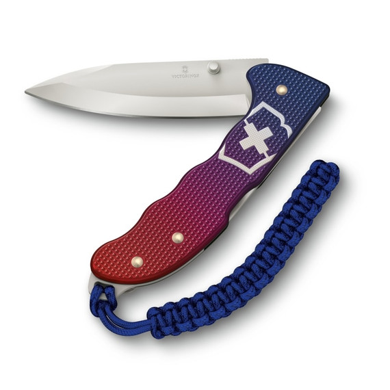 Couteau de poche, Victorinox, Evoke Alox, Bleu/Rouge
