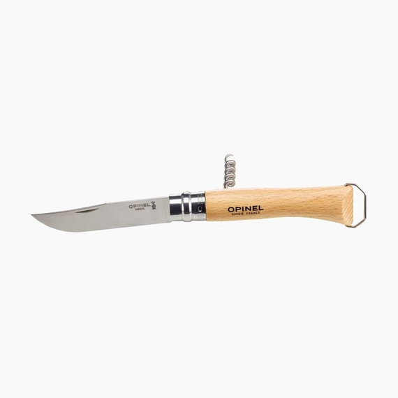 Kurkentrekker-zakmes met opener, N°10,Opinel Gourmets, blister