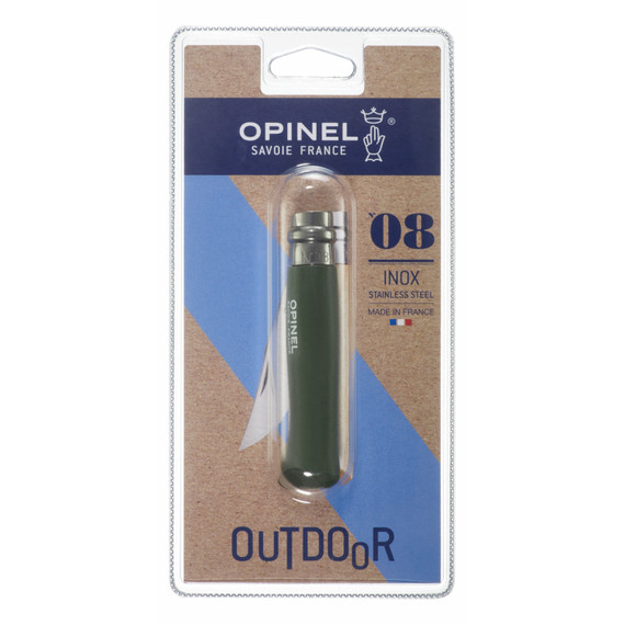 Zakmes N°08 Khaki, Opinel Colorama, kaki, Blister