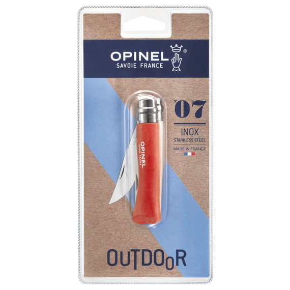 Couteau de poche N°07 Orange, Opinel Colorama, orange, Blister