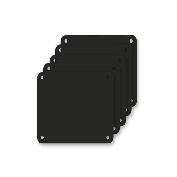 Snijplaat, 5x, Profboard serie 1000, zwart, 28x28cm