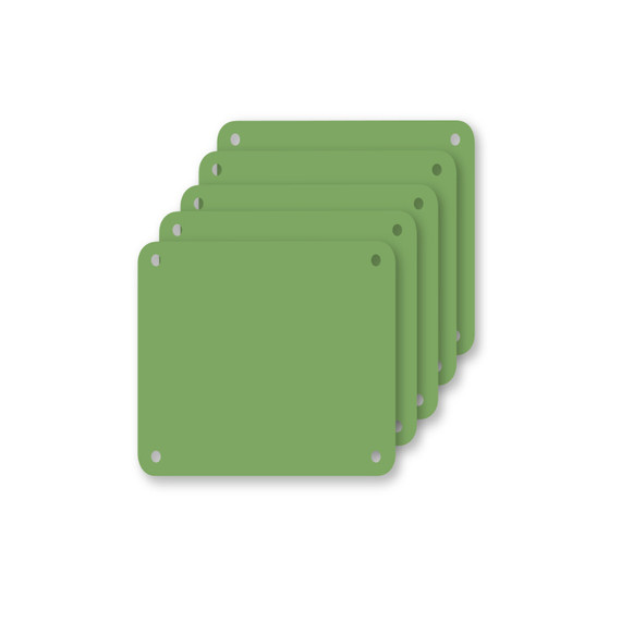 Snijplaat, 5x, Profboard serie 1000, groen, 28x28cm